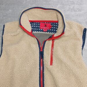 Southern Proper Vest Old Glory Cream Sherpa Aura-Prep New-Traditionalist Retro L